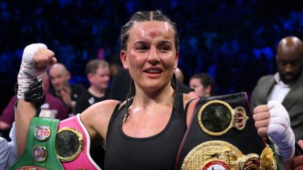 Chantelle Cameron targeting Katie Taylor's belts after undisputed light-welterweight title defence