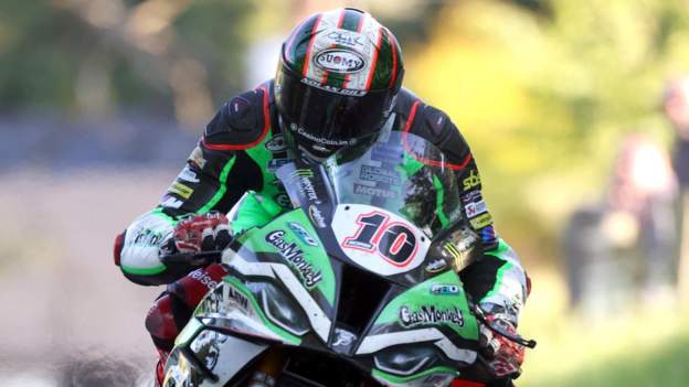 Isle of Man TT: Peter Hickman ends qualifying week with fastest lap