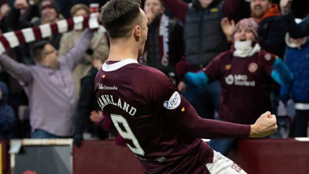 Hearts 3-0 Hibernian: Shankland double helps hosts to derby win