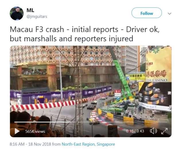 Footage from Macau