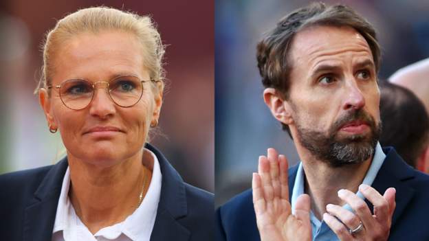 England managers Sarina Wiegman and Gareth Southgate pay tribute to 'inspiration..