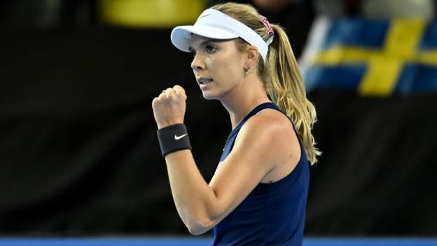 Billie Jean King Cup: Katie Boulter beats Caijsa Hennemann to pull GB level with Sweden