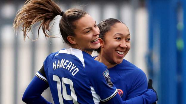 Chelsea 5-2 Leicester City: Lauren James stars for Emma Hayes' leaders