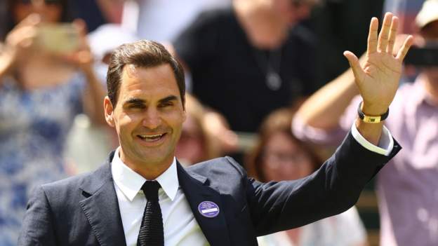 Federer among champions at Centre Court celebration