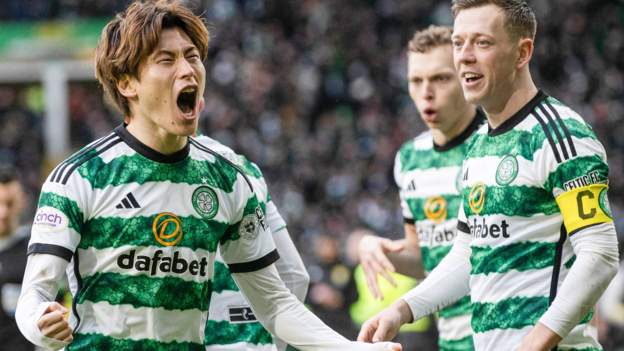 Celtic 2-1 Rangers: Kyogo Furuhashi wonder goal shows visitors where they trail reigning champions