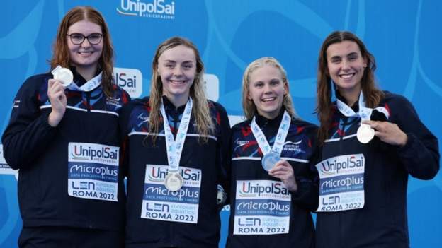 European Aquatics Championships: Great Britain win relay silver on opening night