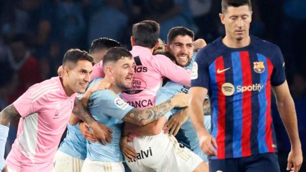 Celta Vigo 4-3 Barcelona: Catalan giants undone in seven-goal thriller, Football News