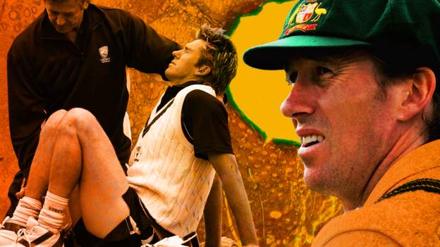 What happened after McGrath stood on the ball?