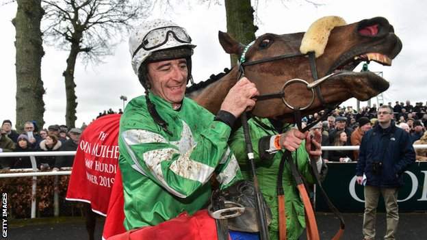 Davy Russell and Presenting Percy