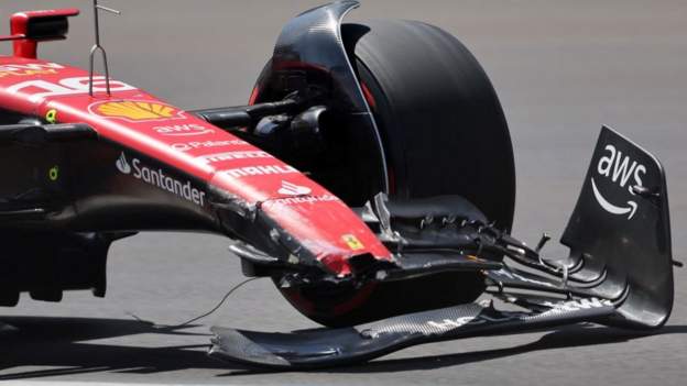 Leclerc takes Azerbaijan sprint pole after crash