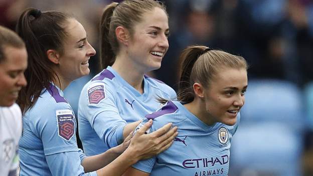 Manchester City hit five past West Ham as Georgia Stanway scores twice  before seeing red