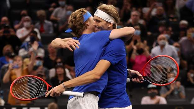 Laver Cup: Team Europe dominate to win trophy for fourth consecutive time