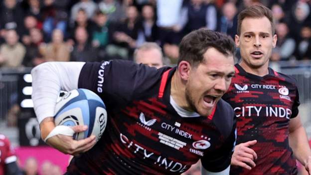 Saracens 33-22 Sale: Alex Goode stars as Sarries maintain winning run