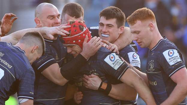 Leinster 89-7 Montpellier: Province claim record European win in 13-try demoliti..