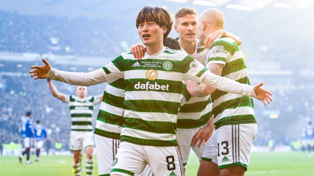 Kyogo strikes twice as Celtic beat Rangers in final