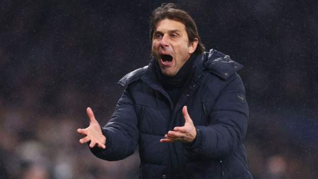 <div>Tottenham 0-0 AC Milan (0-1 agg): 'End of Antonio Conte's Spurs reign surely a formality'</div>
