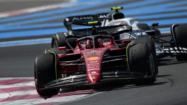 French Grand Prix: Carlos Sainz fastest ahead of Charles Leclerc in second pract..