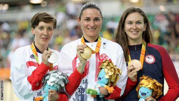 GB's Crystal Lane and Sarah Storey