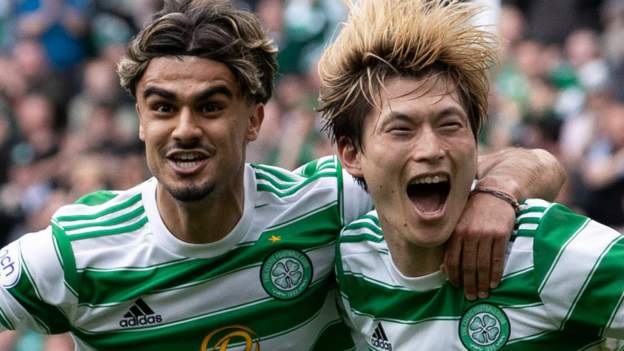 Celtic 4-1 Hearts: Hosts fight back from goal down to all but secure title