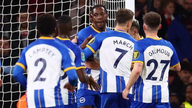Brighton knock Arsenal out of EFL Cup