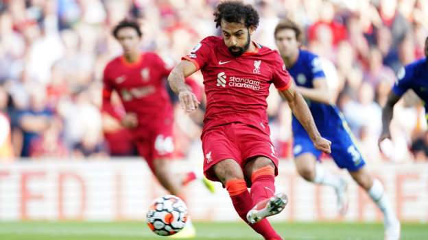 Liverpool 1-1 Chelsea: Mohamed Salah penalty equalises Kai Havertz header at Anf..