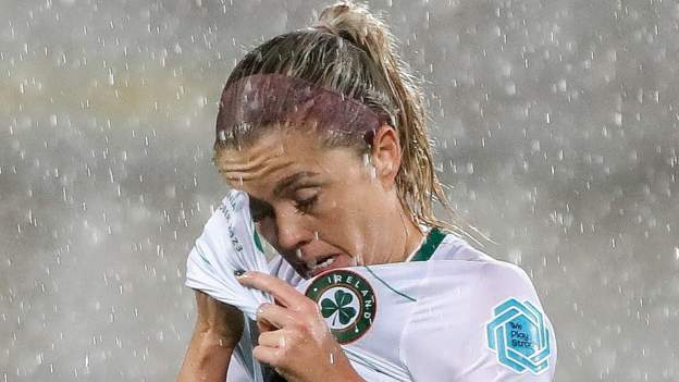 Albania v Republic of Ireland: Women's Nations League game in Shkoder resumes after downpour