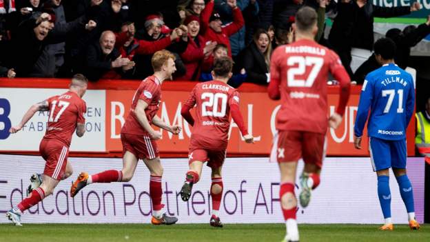 Aberdeen stun Rangers to move Celtic closer to title