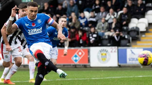 Rangers draw at St Mirren after VAR penalty award