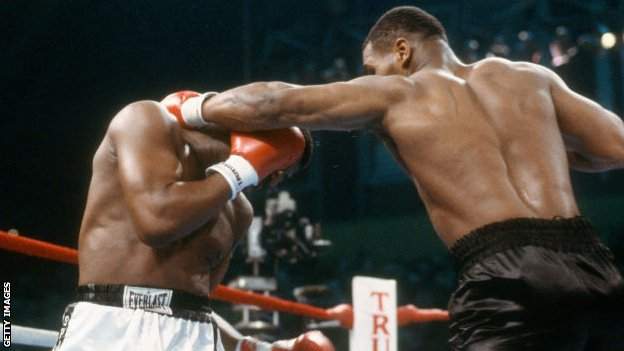 Tyson moved on to 35 wins from 35 fights by beating Spinks