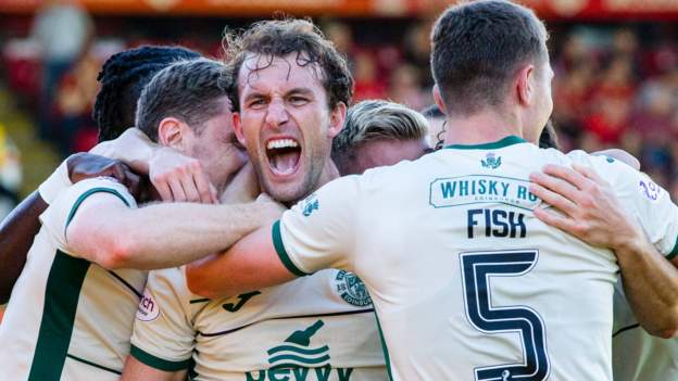 Aberdeen 0-2 Hibernian: Managerless visitors secure first league win of the season