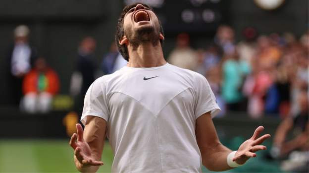 Wimbledon 2023: Carlos Alcaraz beating Novak Djokovic has peak BBC audience of 11.3m