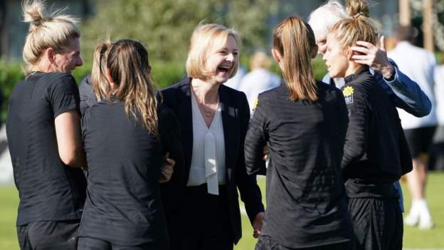 Lionesses hold talks with Prime Minister Liz Truss over equal access to football..