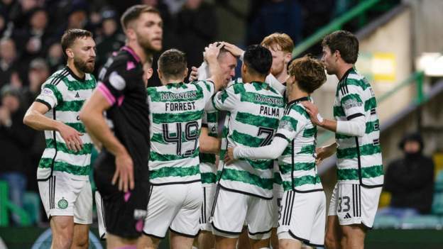 Celtic 2-1 St Mirren: League leaders battle to win over stubborn St Mirren
