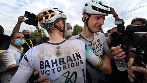 Mohoric wins stage 19 of Tour de France