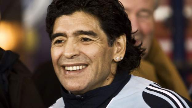 Diego Maradona: Football icon's Scotland visits in pictures - BBC Sport