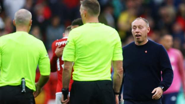 Nottingham Forest 1-1 Brentford: Steve Cooper and Thomas Frank both unhappy with VAR decisions