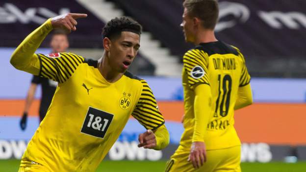 Eintracht Frankfurt 2-3 Borussia Dortmund: Jude Bellingham scores in Dortmund wi..