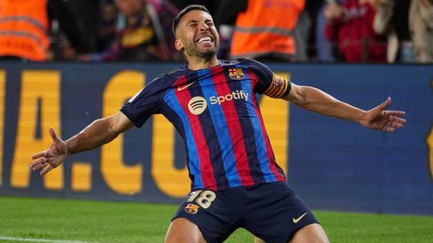 Barcelona 1-0 Osasuna: Substitute Jordi Alba hits late winner