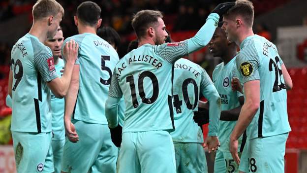 Stoke City 0-1 Brighton & Hove Albion: Seagulls reach FA Cup quarter-finals with narrow win – NewsEverything England