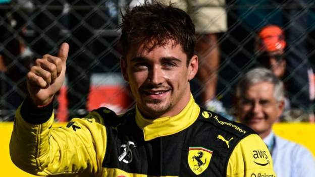 Italian Grand Prix: Charles Leclerc takes pole position for Ferrari