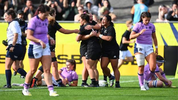 Rugby World Cup: New Zealand 57-0 Scotland - Bryan Easson's side knocked out
