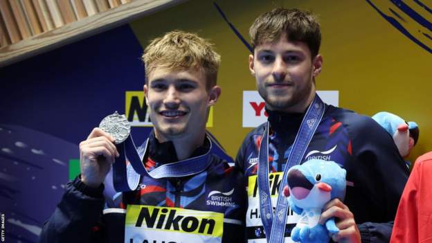 Laugher and Harding claim World diving silver for GB