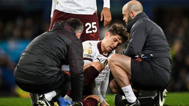 John Stones: Manchester City defender's injury 'doesn't look good', says Pep Guardiola