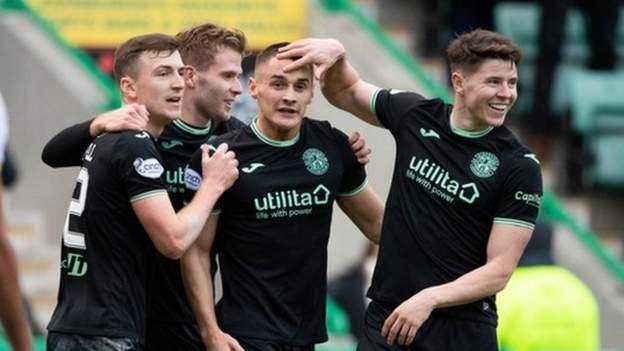 Marshall saves two penalties as Hibs thrash Livi