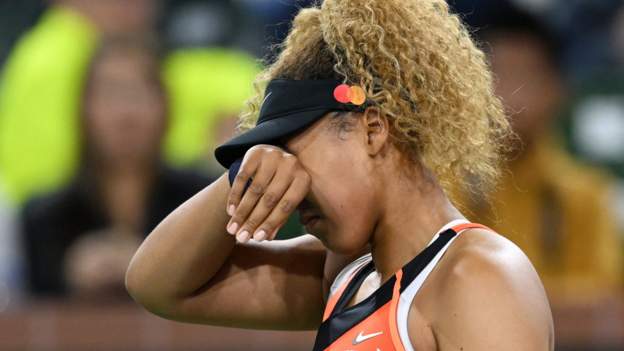 Naomi Osaka: Former world number one in tears after heckling during Indian Wells..