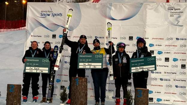 Beijing 2022: Millie Knight wins World Championship skiing gold ahead of Paralympics