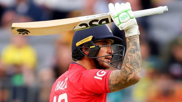 Alex Hales whacks 84 off 51 balls as he spearheads England's