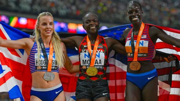 World Athletics Championships 2023: Keely Hodgkinson wins 800m silver as Mary Moraa triumphs