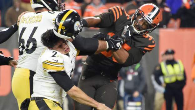 Myles Garrett hits Mason Rudolph in the head with his own helmet, a  breakdown 