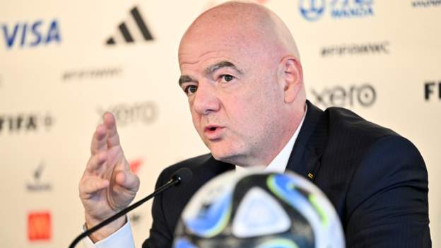 <div>Women's World Cup 2023: Fifa president Gianni Infantino says they were right to expand tournament</div>